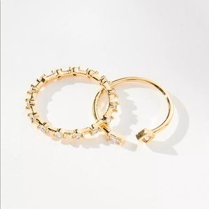 Anthropologie Dainty Ring Set - Size 8 - NWT